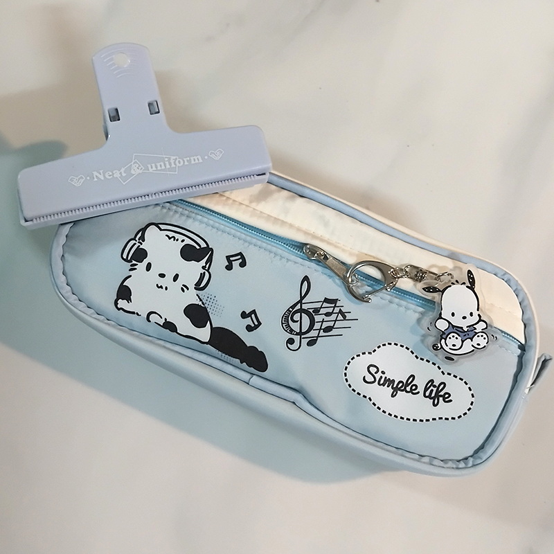 Cartoon Pen/Pencil Bag Set with Clip (Set 2)